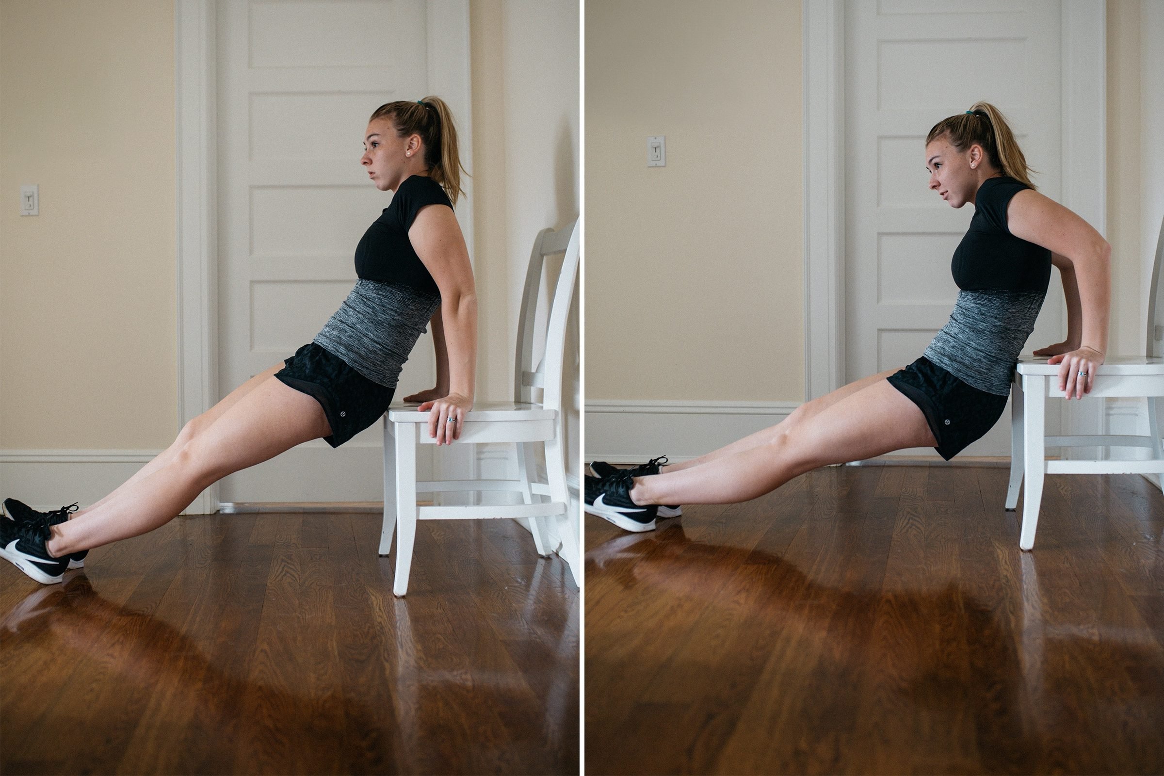 classic chair dip exercise