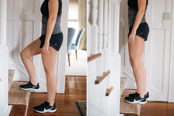 stair step up home exercises