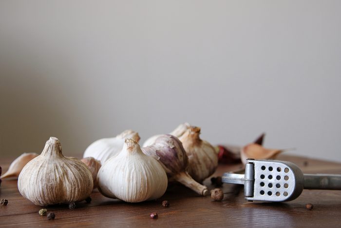 garlic on table