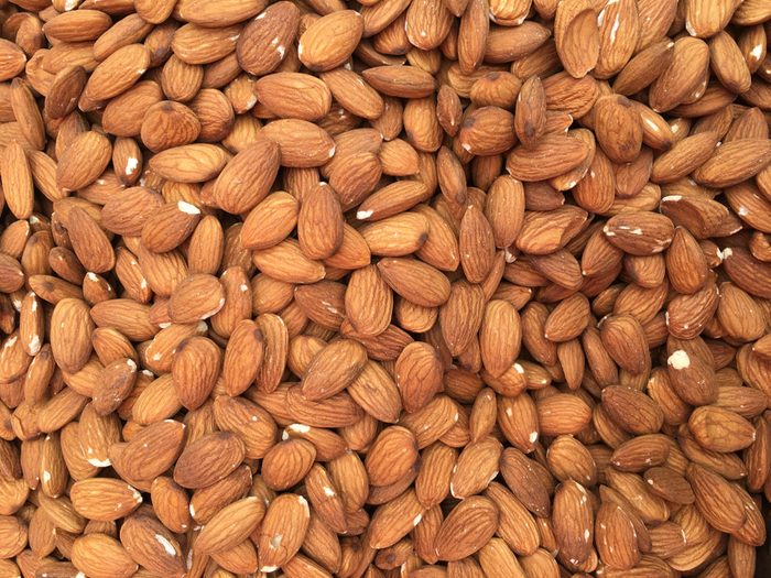 Almonds closeup