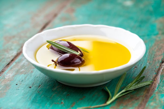 olive oil in a bowl