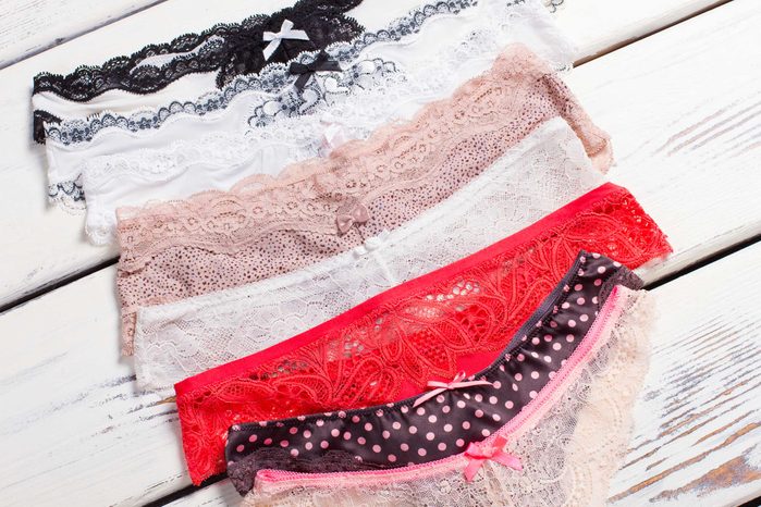 several pairs of lacey underwear