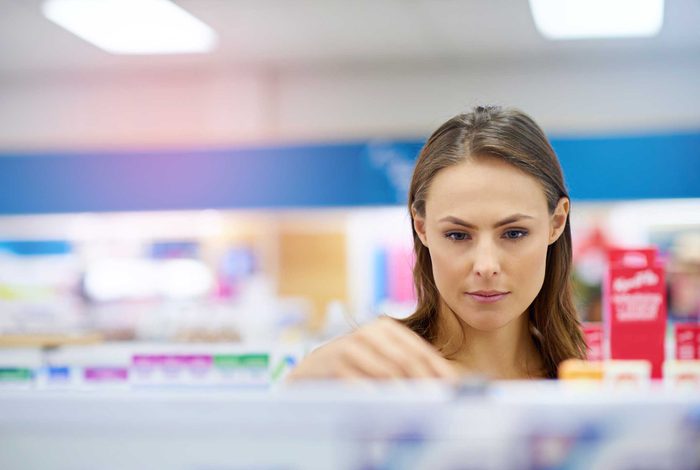 woman shopping for medication 
