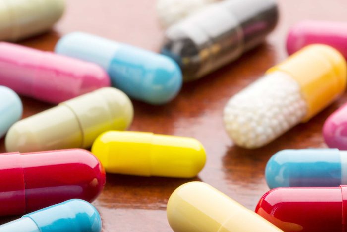 colorful pill capsules