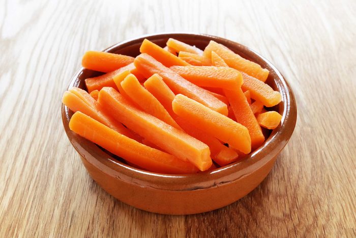 bowl of carrot sticks