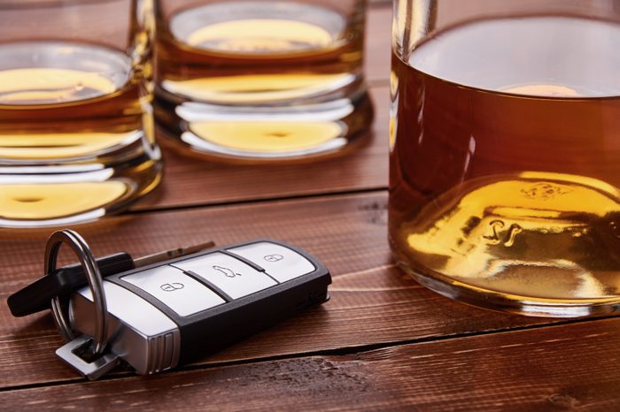 alcohol and car keys