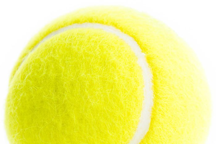 close up of a tennis ball