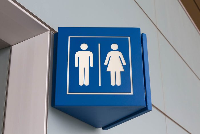 men's and women's restroom signz