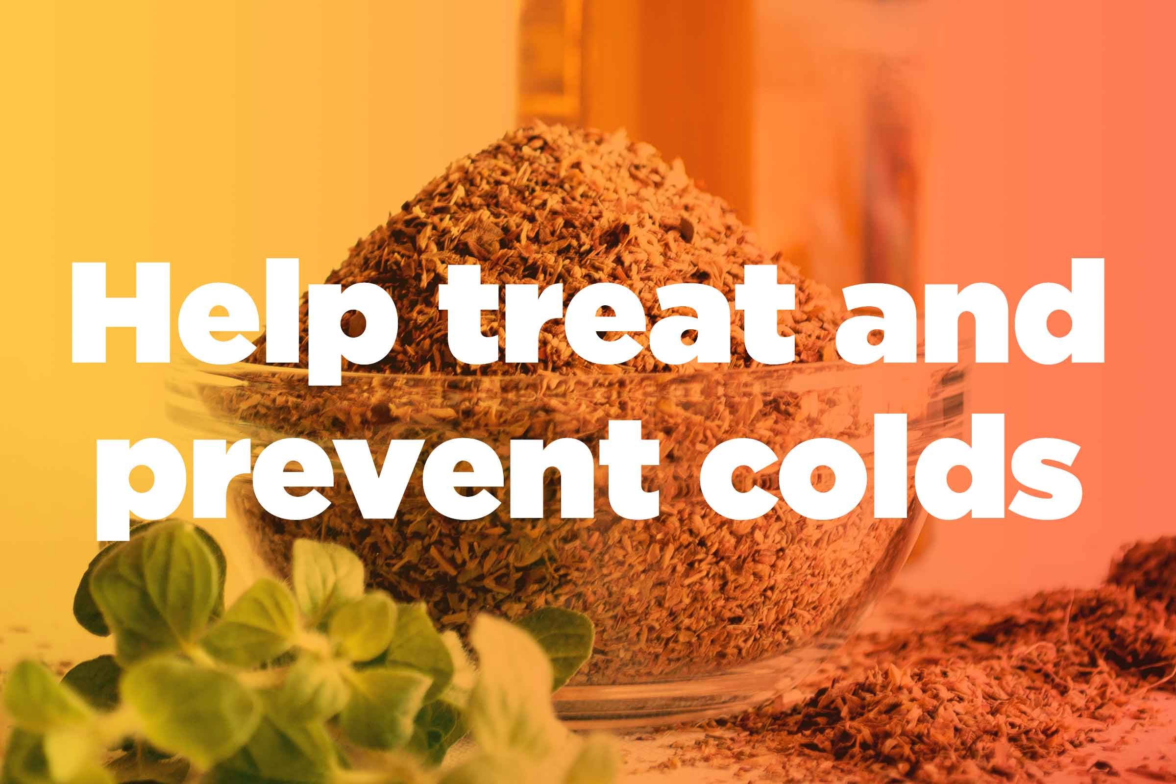 graphic saying "Help treat and prevent colds"