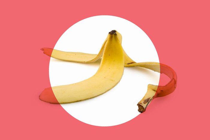 empty banana peel