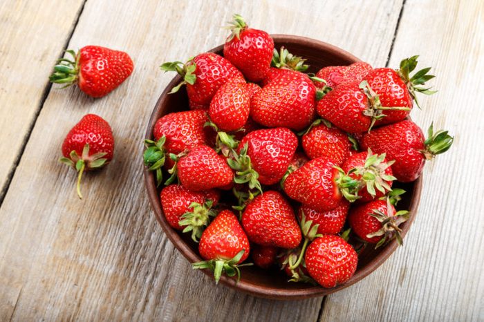 fresh bowl of strawberries