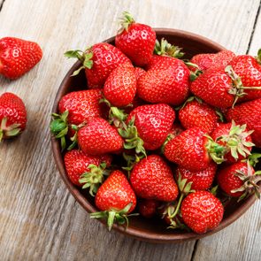 fresh bowl of strawberries