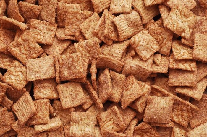 A picture of cinnamon-swirl cereal.