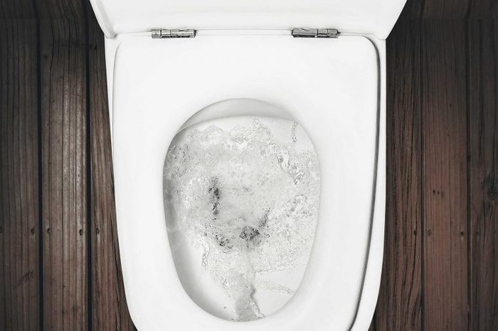 Poop in toilet