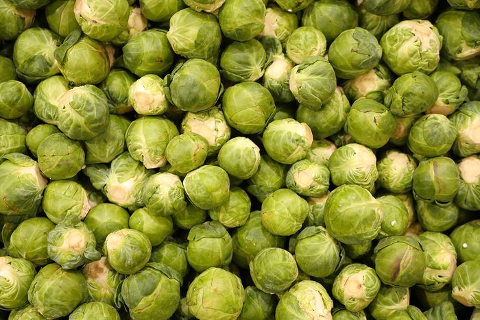 Close up of brussels sprouts