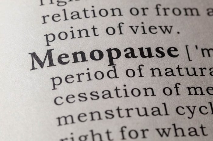 Picture of the dictionary definition of menopause.