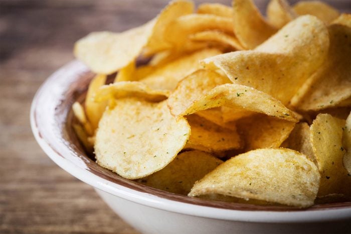 potato chips in bowl