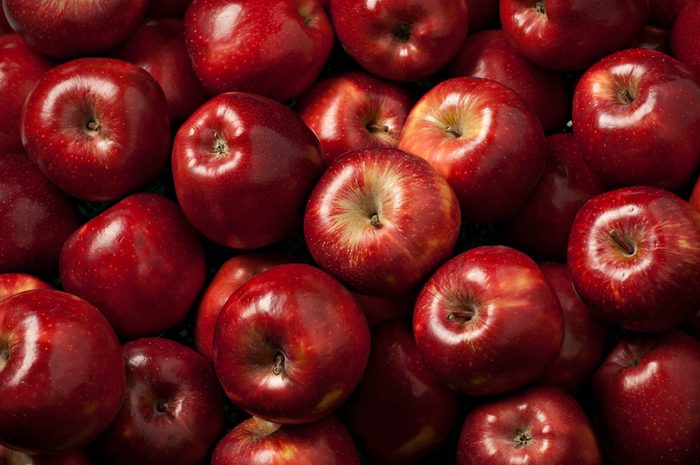 full frame photo of red apples