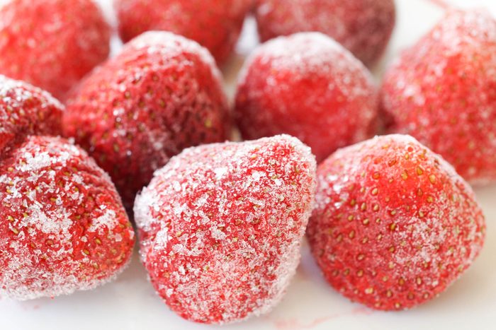 powdered strawberries