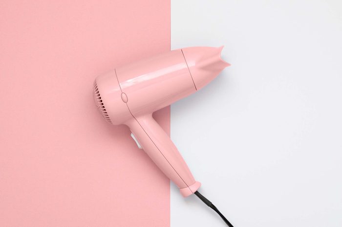 pink blow dryer