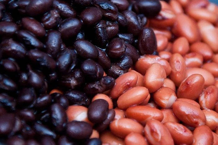 black beans and kidney beans