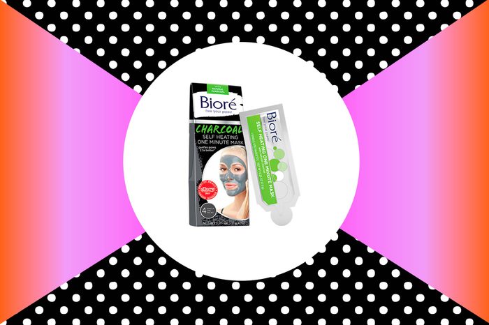Biore self-heating one minute mask acne treatment.