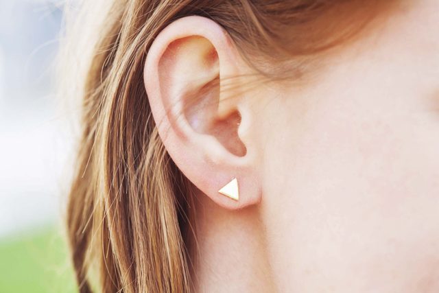 closeup of woman's ear