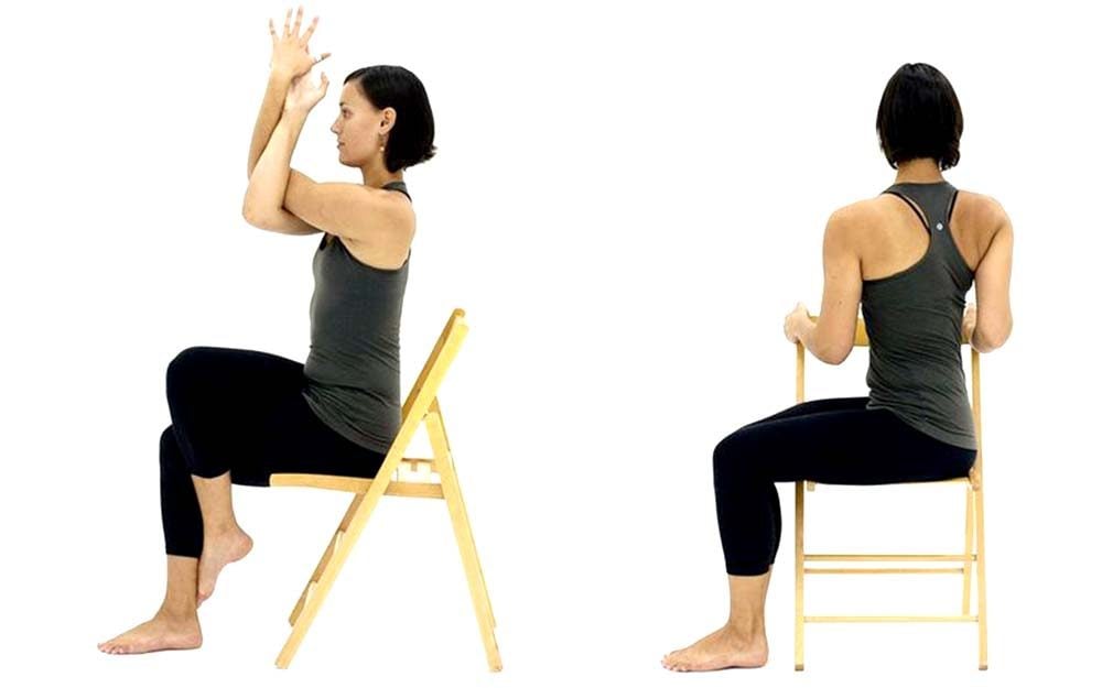 chair yoga for knee pain
