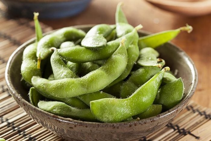 whole edamame in the shell