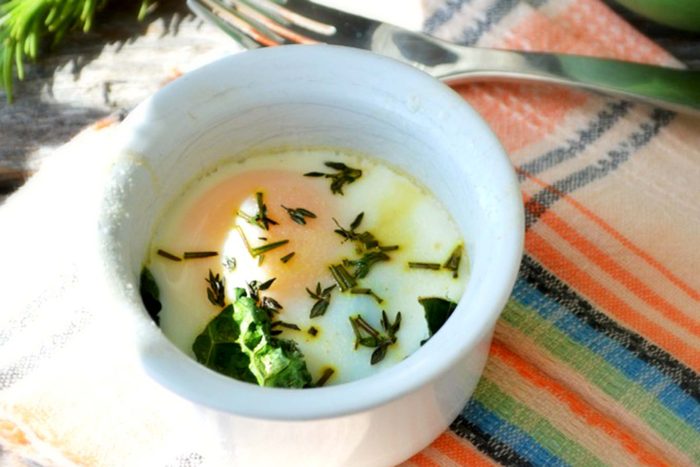 Baked-Eggs-with-Kale-and-Fresh-Herbs