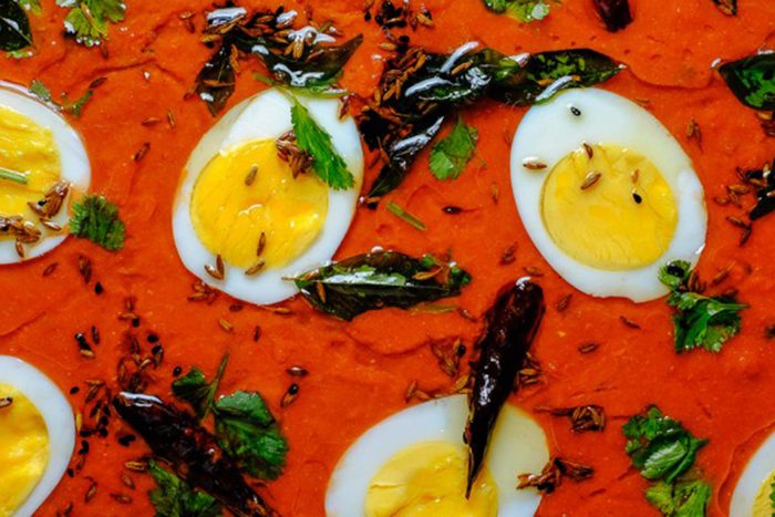 Eggs in Spicy & Saucy Tomato Curry