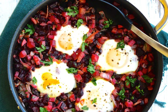 Beet-Hash-with-Runny-Eggs