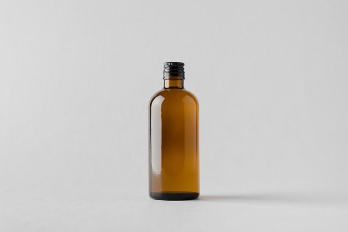brown glass bottle