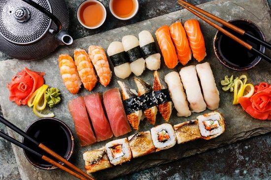 selection of sushi