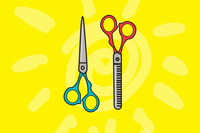 illustration of hair scissors