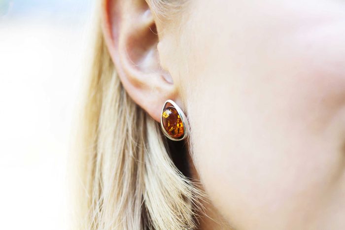 closeup of woman's ears