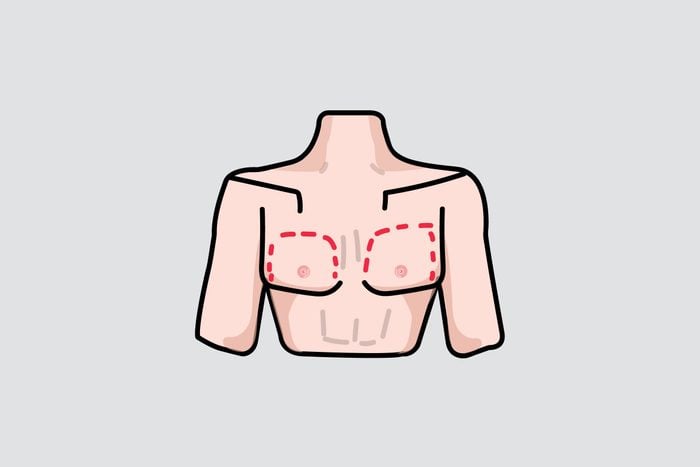 illustration of a man's chest