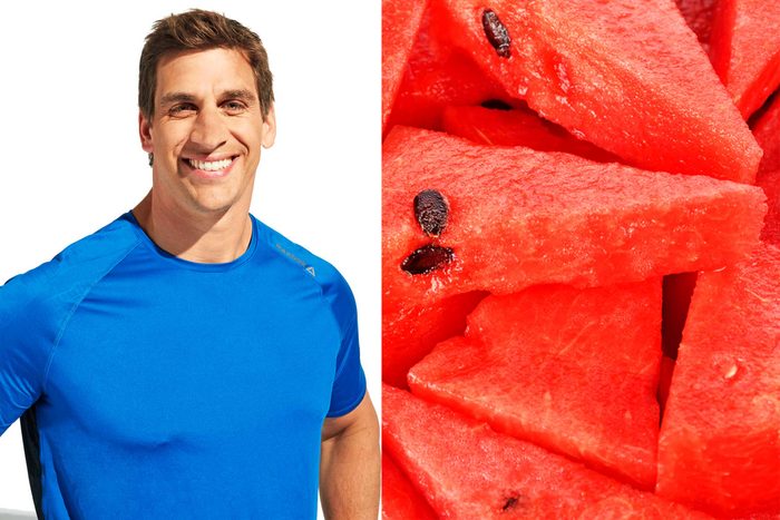 Chris Mohr and watermelon