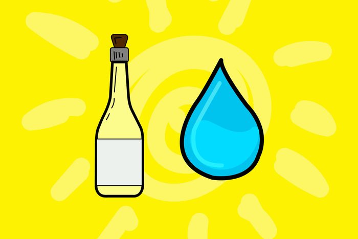 illustration of vinegar and bottle