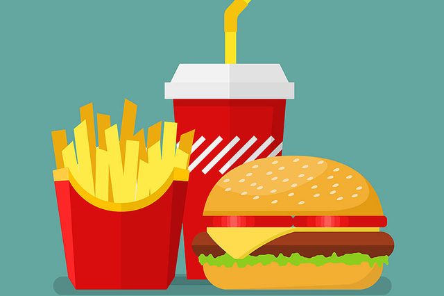 illustration of fast food