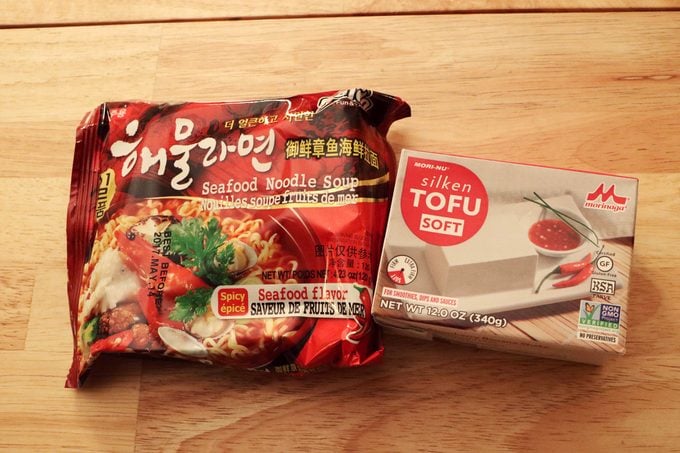 Ramen noodle package and tofu package