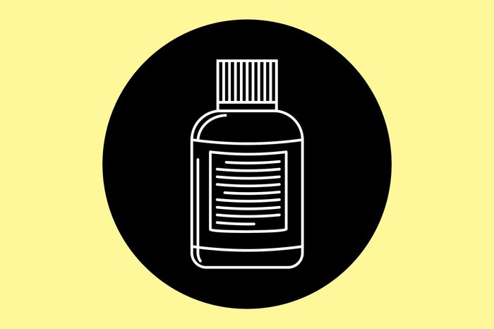 Illustration of a bottle of diuretics.