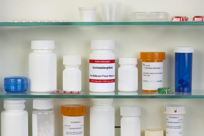 drugs in medicine cabinet