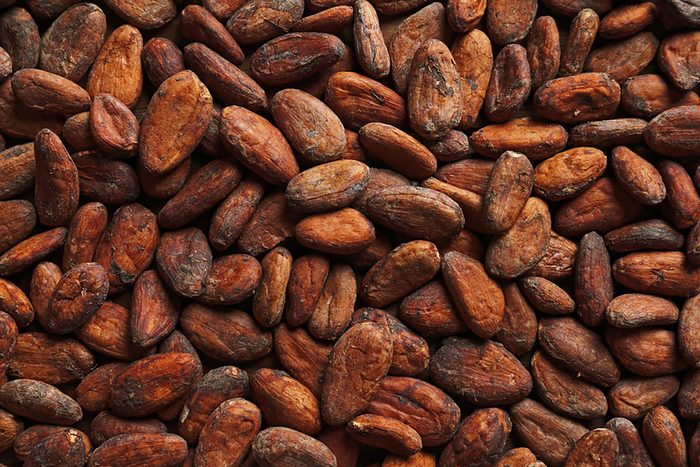 close up of cocoa beans
