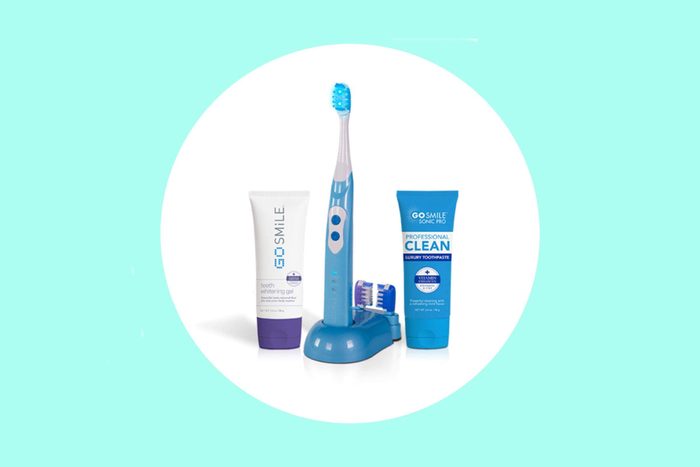 Go Smile brush and whitening products.