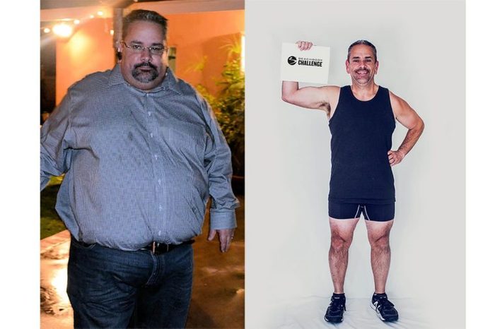 Daniel Pena, before and after