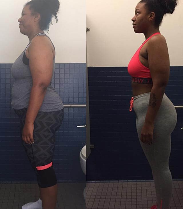 Raven Wright, before and after