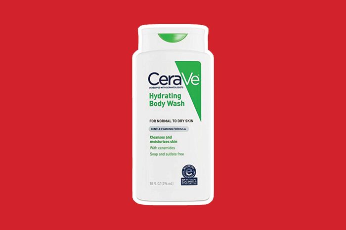 bottle of CeraVie Hydrating Body Wash
