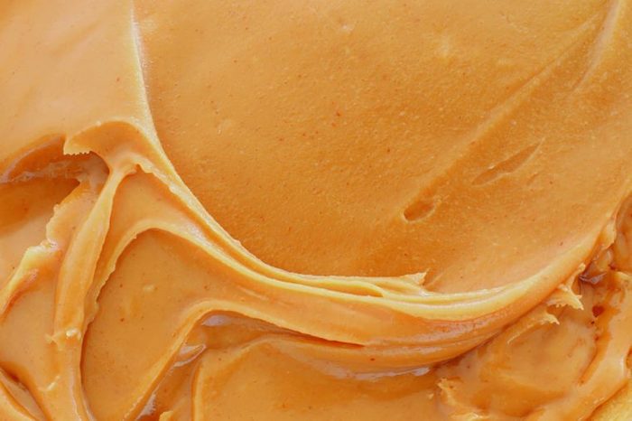 swirl of creamy peanut butter
