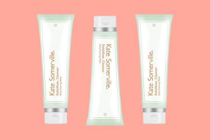 Tubes of Katie Somerville brand skin cleansers